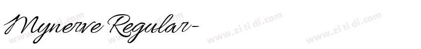 Mynerve Regular字体转换 Mynerve Regular字体转换